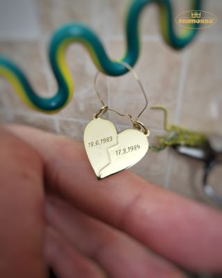 💔❤️ Přívěsky pro dva – srdce rozdělené napůl. Každý nosí tu svou část, dohromady tvoří celek. 😍 Chcete také vytvořit šperk...